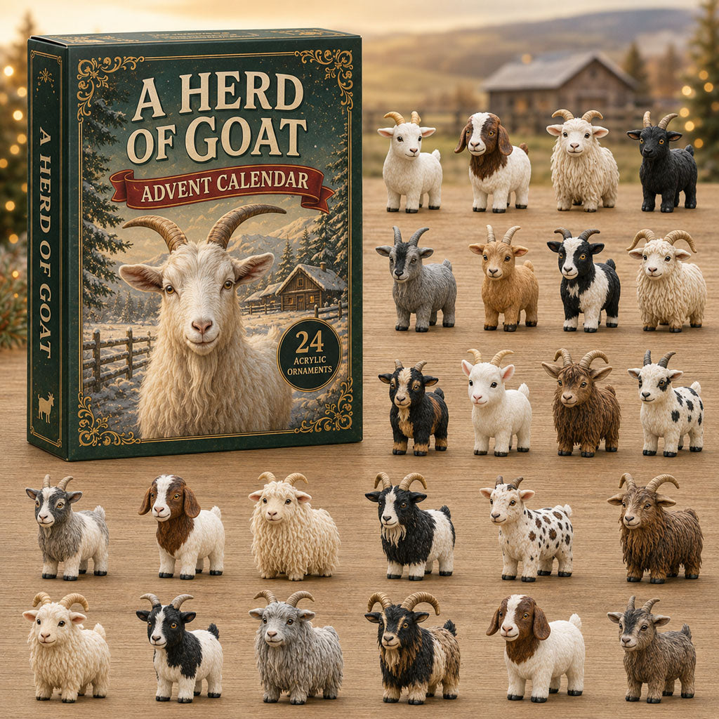 A Herd Of Goat Christmas Advent Calendar Christmas Countdown Gifts For Goat Lovers