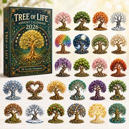 All Year Tree Of Life Christmas Advent Calendar 2026 24 Day Festive Countdown Xmas Gifts