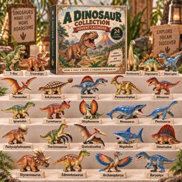 A Dinosaur Collection Christmas Advent Calendar Xmas Countdown Presents For Dinosaur Lovers