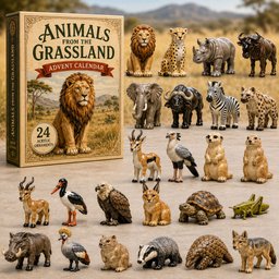 Animals Of The Grassland Christmas Advent Calendar Xmas Calendar Countdown Gifts Ideas