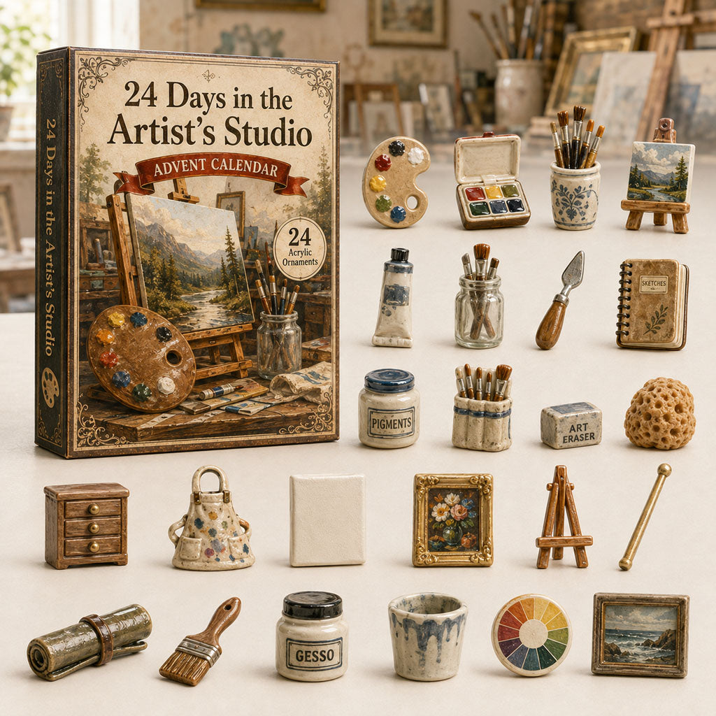 Artist Studio Christmas Decoration Advent Calendar 2026 Unique Dad Xmas Gift