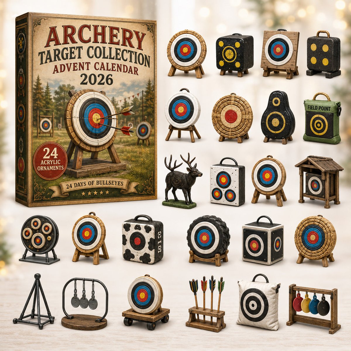 Archery Target Collection Christmas Advent Calendar Christmas Present For Archery Lovers