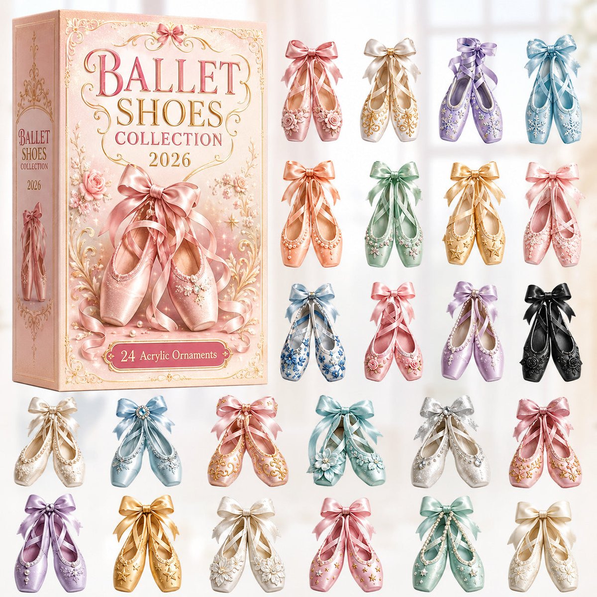 Ballet Shoes Collection Christmas Advent Calendar Christmas Countdown Gifts For Ballet Lovers