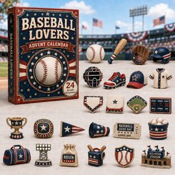 Baseball Lovers Christmas Advent Calendar Holiday Decorations Xmas Gifts For Baseball Lovers