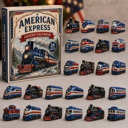 American Express Train Christmas Ornament Advent Calendar 2026 Husband Xmas Gifts