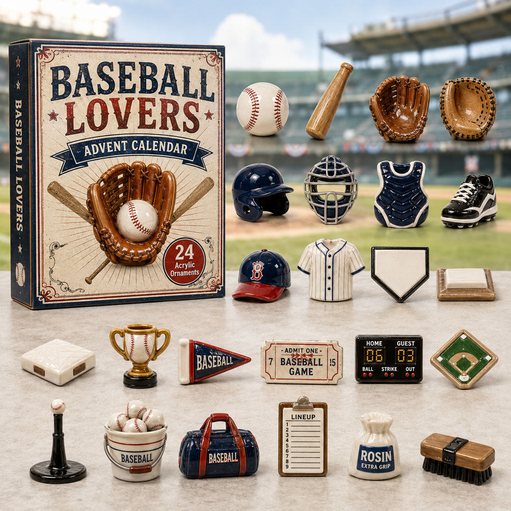Baseball Lovers Christmas Advent Calendar Christmas Eve Countdown Gifts For Baseball Lovers
