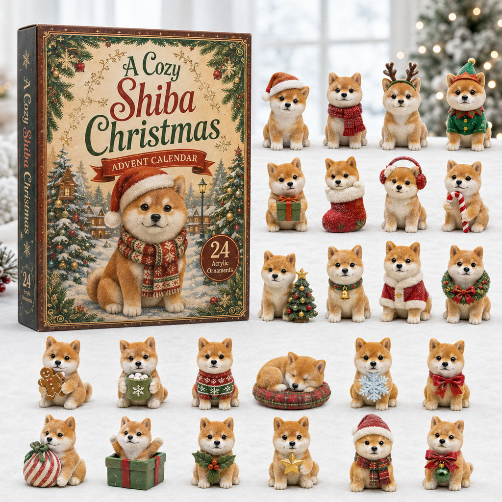 A Cozy Shiba Christmas Advent Calendar Christmas Eve Countdown Gifts For Shiba Lovers