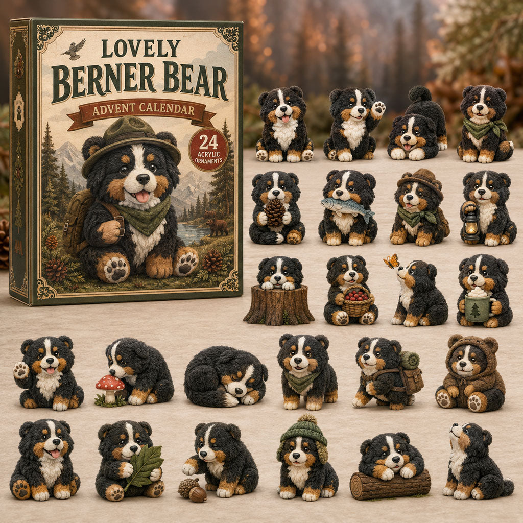 A Lovely Berner Bear Christmas Advent Calendar Counting Down Berner Dogs Lovers Xmas Gifts_
