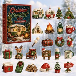 Christmas Camping Xmas Advent Calendar Xmas Countdown Christmas Gifts For Camping Lovers