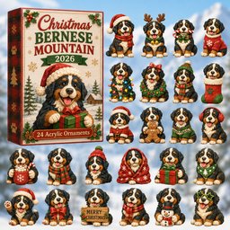 Christmas Bernese Mountain Advent Calendar Xmas Countdown Gifts For Bernese Lovers