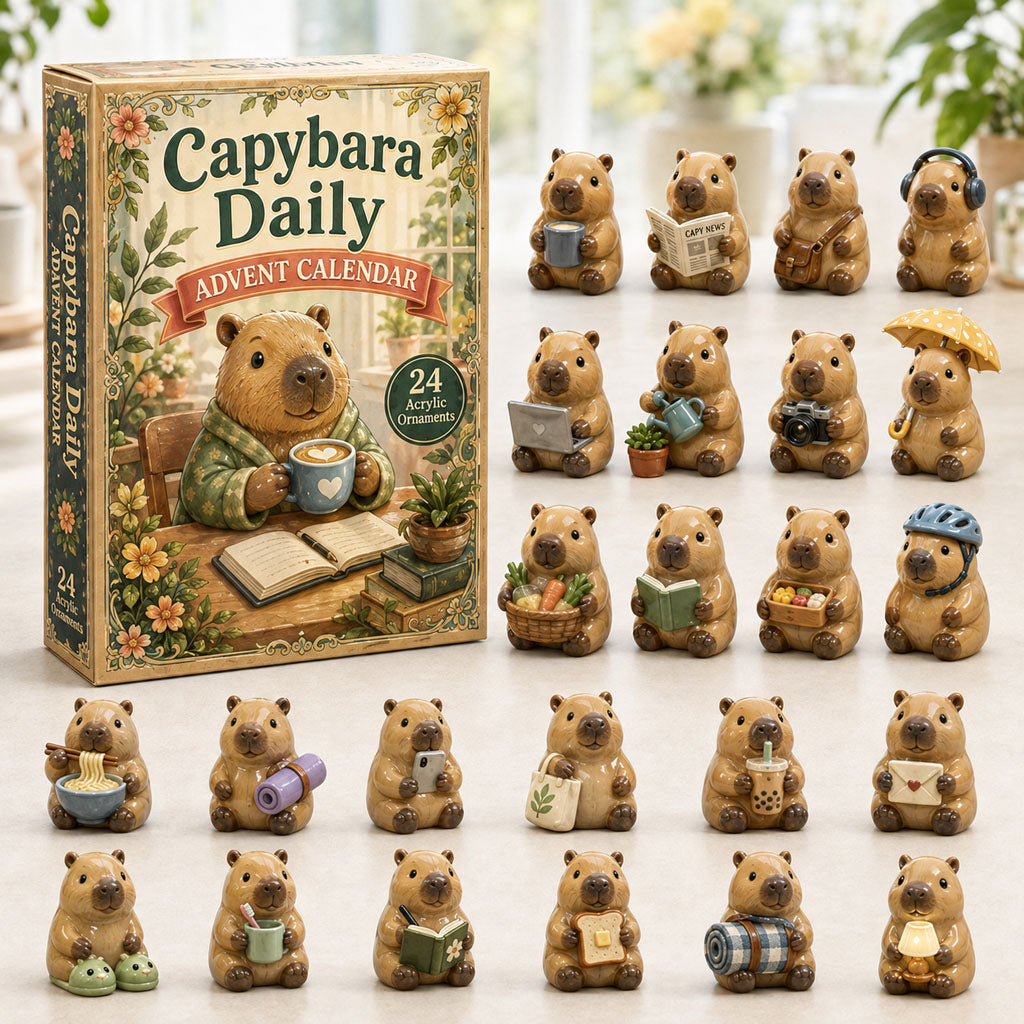 Capybara Daily Christmas Advent Calendar Christmas Countdown Gifts For Capybara Lovers