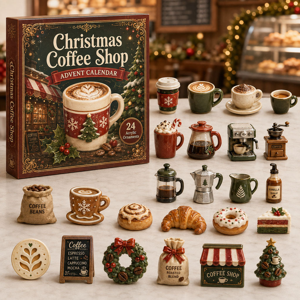 Christmas Coffee Shop Xmas Advent Calendar Xmas Countdown Gifts For Coffee Lovers