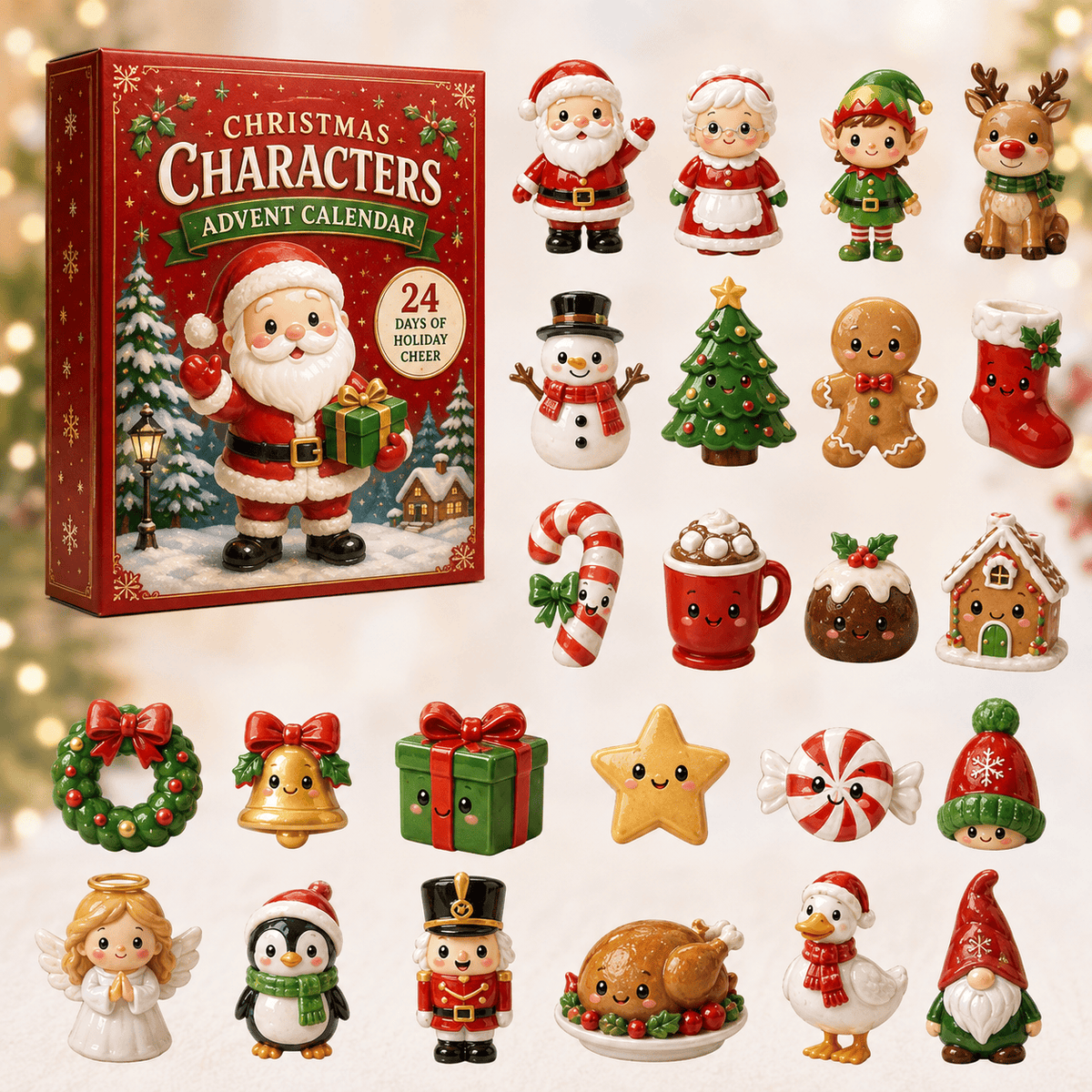Christmas Characters Advent Calendar Christmas Eve Countdown Xmas Gifts For Family