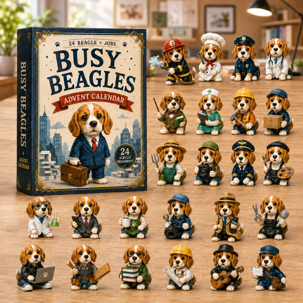Busy Beagles Christmas Advent Calendar Xmas Advent Cal Christmas Gifts For Beagle Lovers