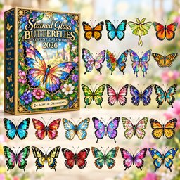 Butterflies Christmas Advent Calendar Christmas Eve Countdown Gifts For Butterfly Lovers