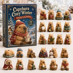 Capybara Cozy Winter 2026 Christmas Advent Calendar Christmas Gifts For Capybara Lovers