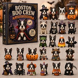 Boston Boo Crew Christmas Advent Calendar Xmas Gifts For Boston Terrier Lovers