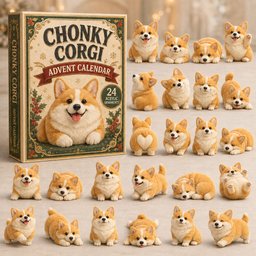 Chonky Corgi 2026 Christmas Advent Calendar Corgi Lover Christmas Gifts