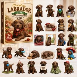 Chocolate Labrador Life Christmas Advent Calendar Xmas Calendar Countdown Labrador Lovers Gifts