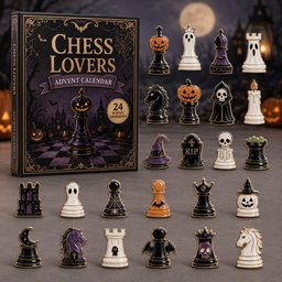 Chess Lovers Halloween Advent Calendar Aesthetic Home Decor Gifts For Chess Lovers