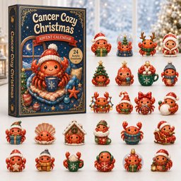 Cancer Cozy Christmas Advent Calendar Cute Countdown To Xmas Calendar Christmas Gifts