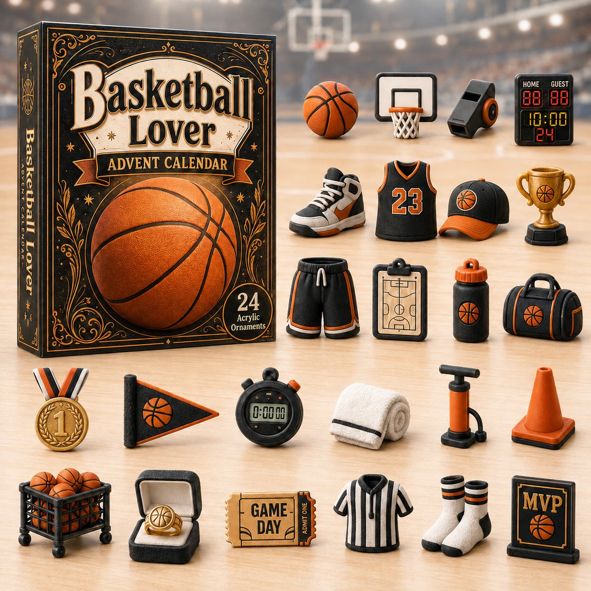 Basketball Lovers Christmas Advent Calendar Christmas Countdown Gifts For Basketball Players