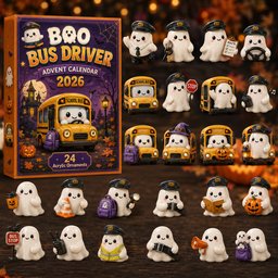 Boo Bus Driver Halloween Advent Calendar 2026 24 Day Festive Countdown Friends Halloween Gifts