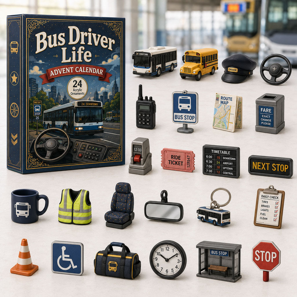Bus Driver Life Christmas Advent Calendar 2026 Christmas Gifts For Him_