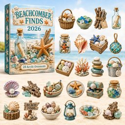 Beachcomber Finds Christmas Advent Calendar 2026 24 Day Festive Countdown Beach Lovers Xmas Gifts