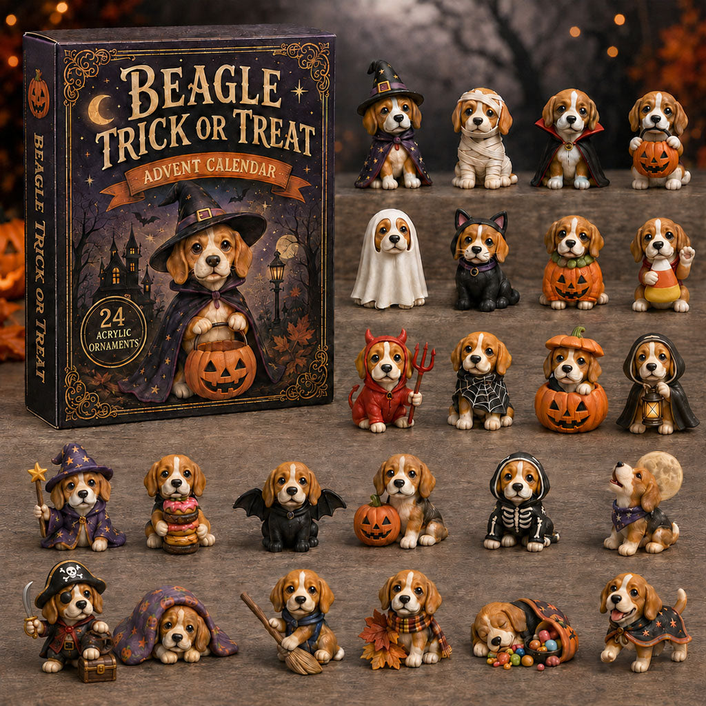 Beagle Trick Or Treat Halloween Advent Calendar 2026 Spooky Season Beagle Dog Gifts
