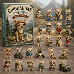 Chihuahua Outdoor Adventure Christmas Advent Calendar Counting Down Chihuahua Lovers Xmas Gifts
