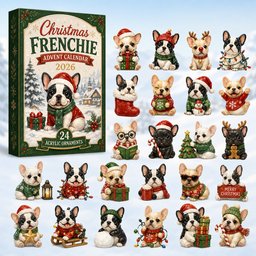 Christmas Frenchie Advent Calendar Xmas Tree Hanging Xmas Gifts For Frenchie Lovers
