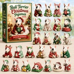 Bull Terrier Christmas Pajamas Xmas Advent Calendar Xmas Gifts For Bull Terrier Lovers