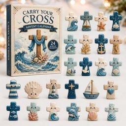 Carry Your Cross Christmas Advent Calendar Xmas Countdown Gifts For Christians