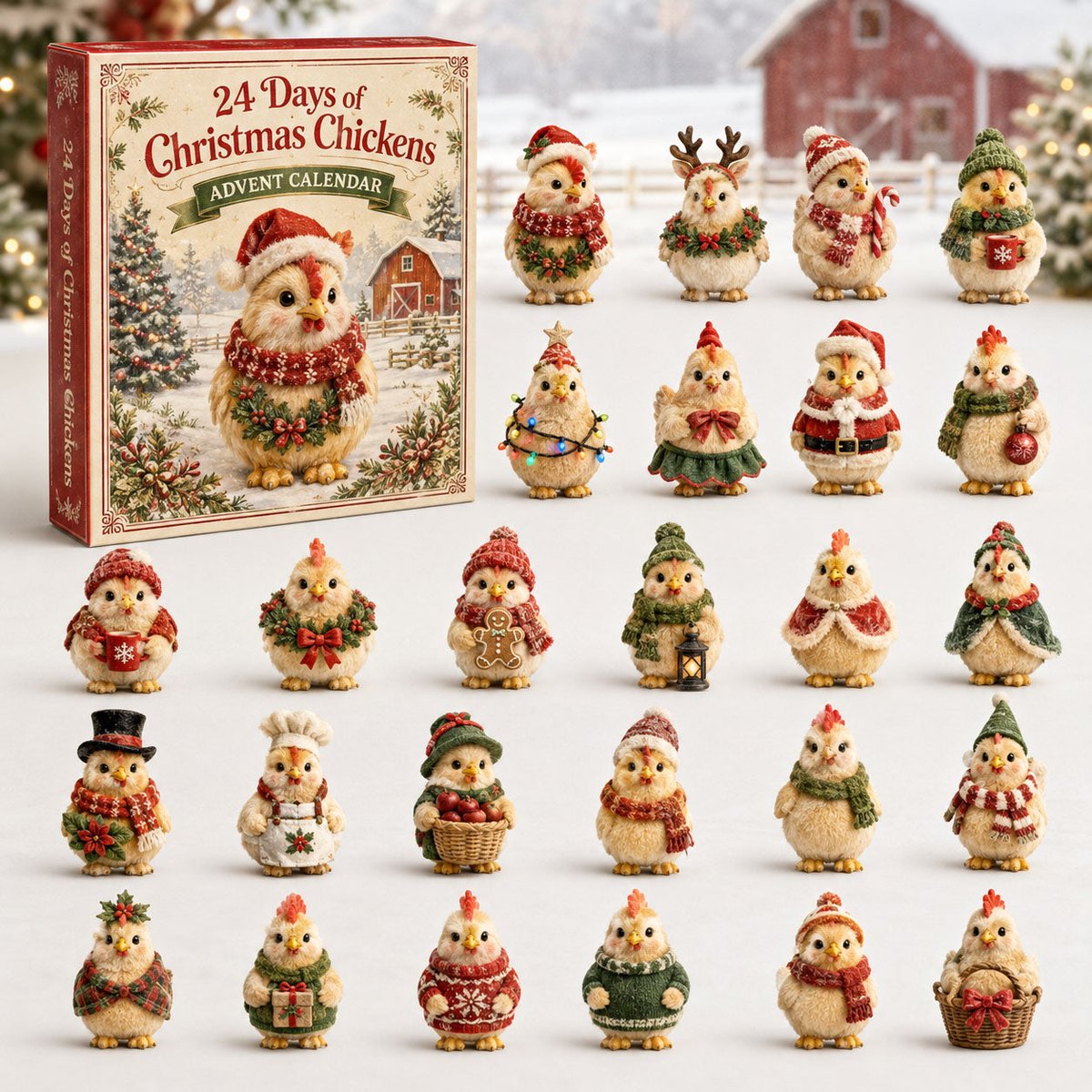 Christmas Chicken Christmas Advent Calendar 2026 Family Ideas For Xmas Gifts