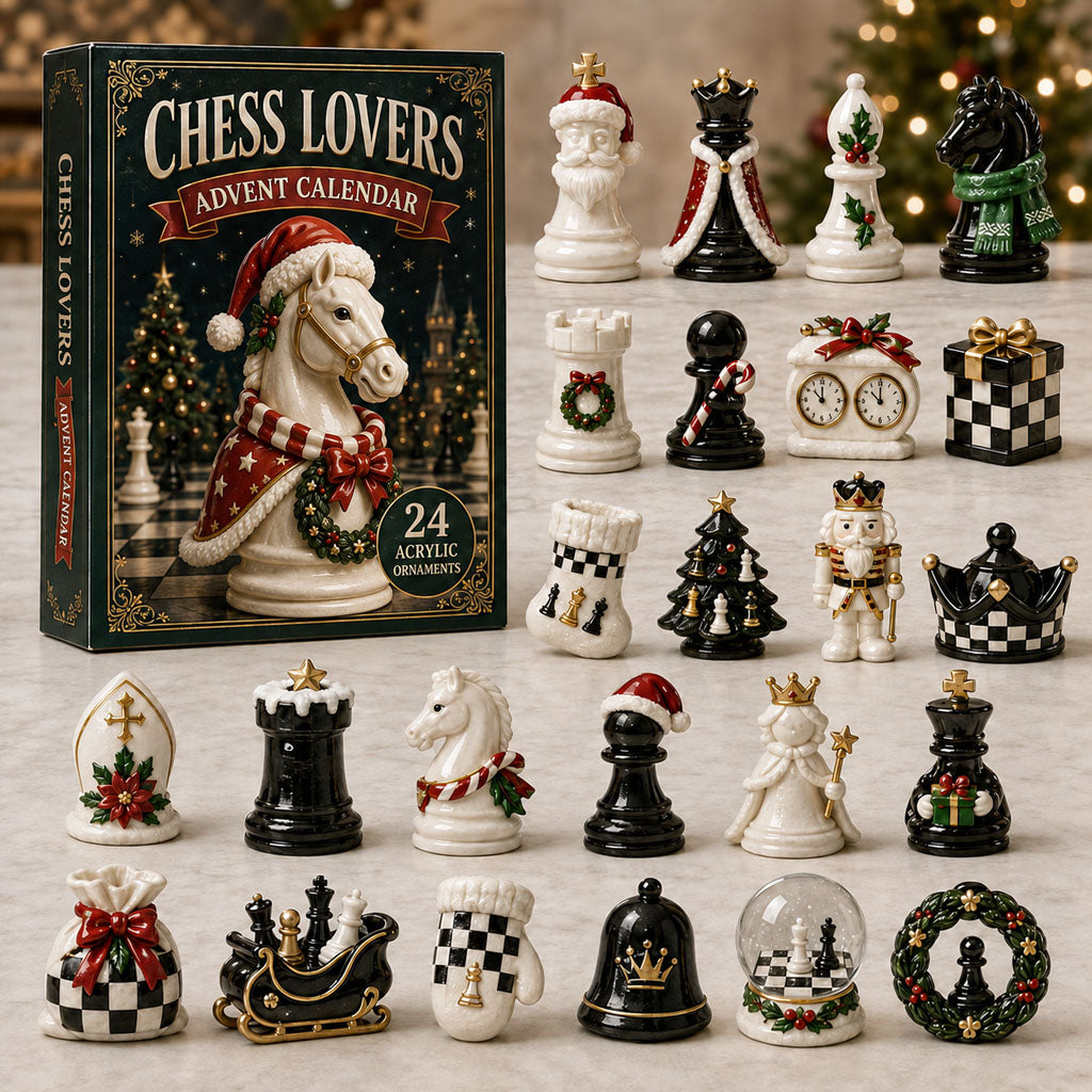Chess Lovers Christmas Advent Calendar Christmas Eve Countdown Gifts For Chess Lovers