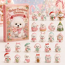 Bichon Candyland Christmas Advent Calendar Xmas Countdown Christmas Gifts For Bichon Lovers