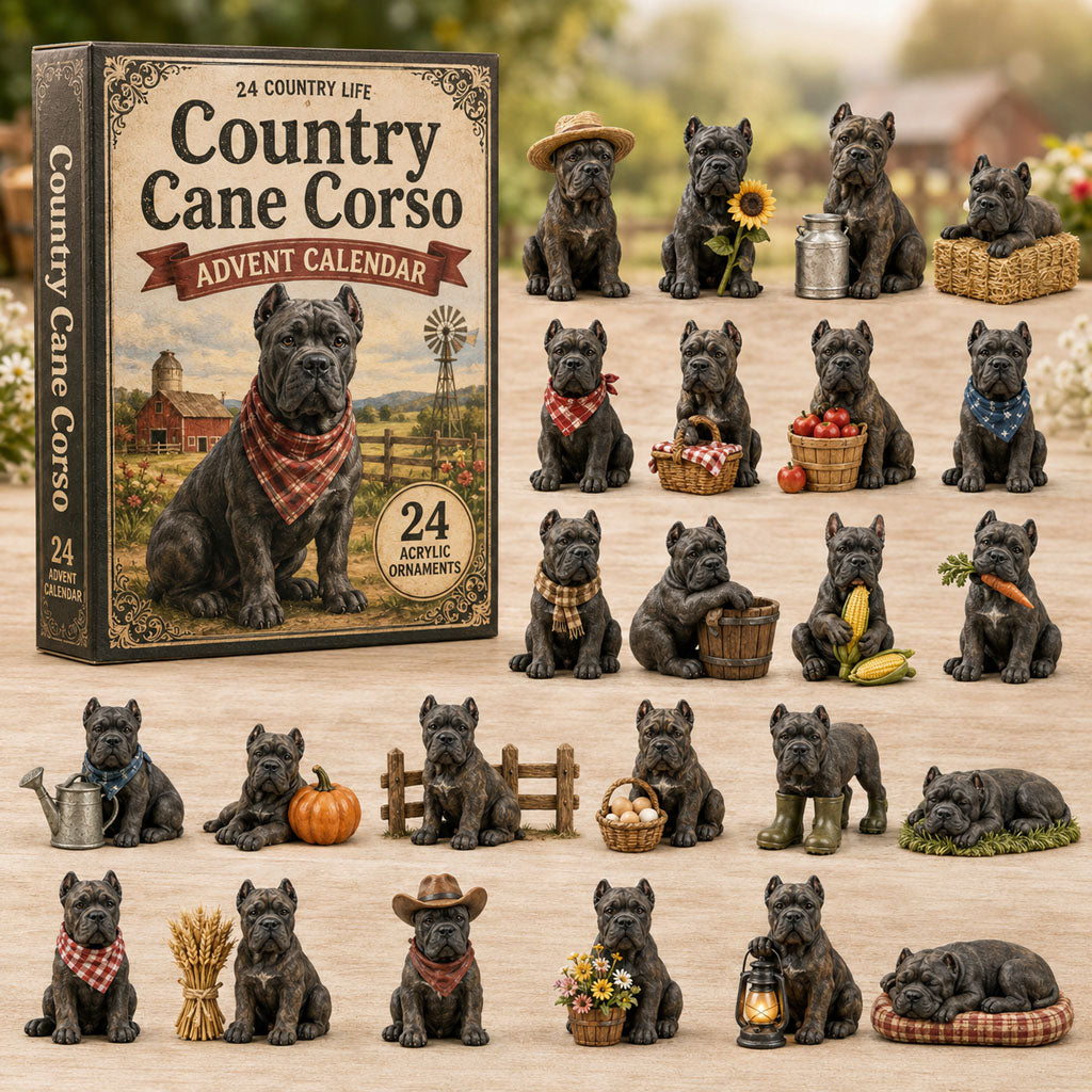 Country Cane Corso Advent Calendar 24 Days Of Christmas Blindbox Xmas Gifts For Dog Dad