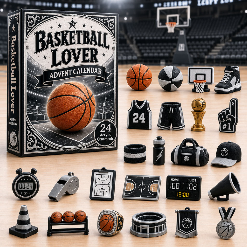 Basketball Lover Christmas Advent Calendar Xmas Home Decor Gifts For Basketball Lovers
