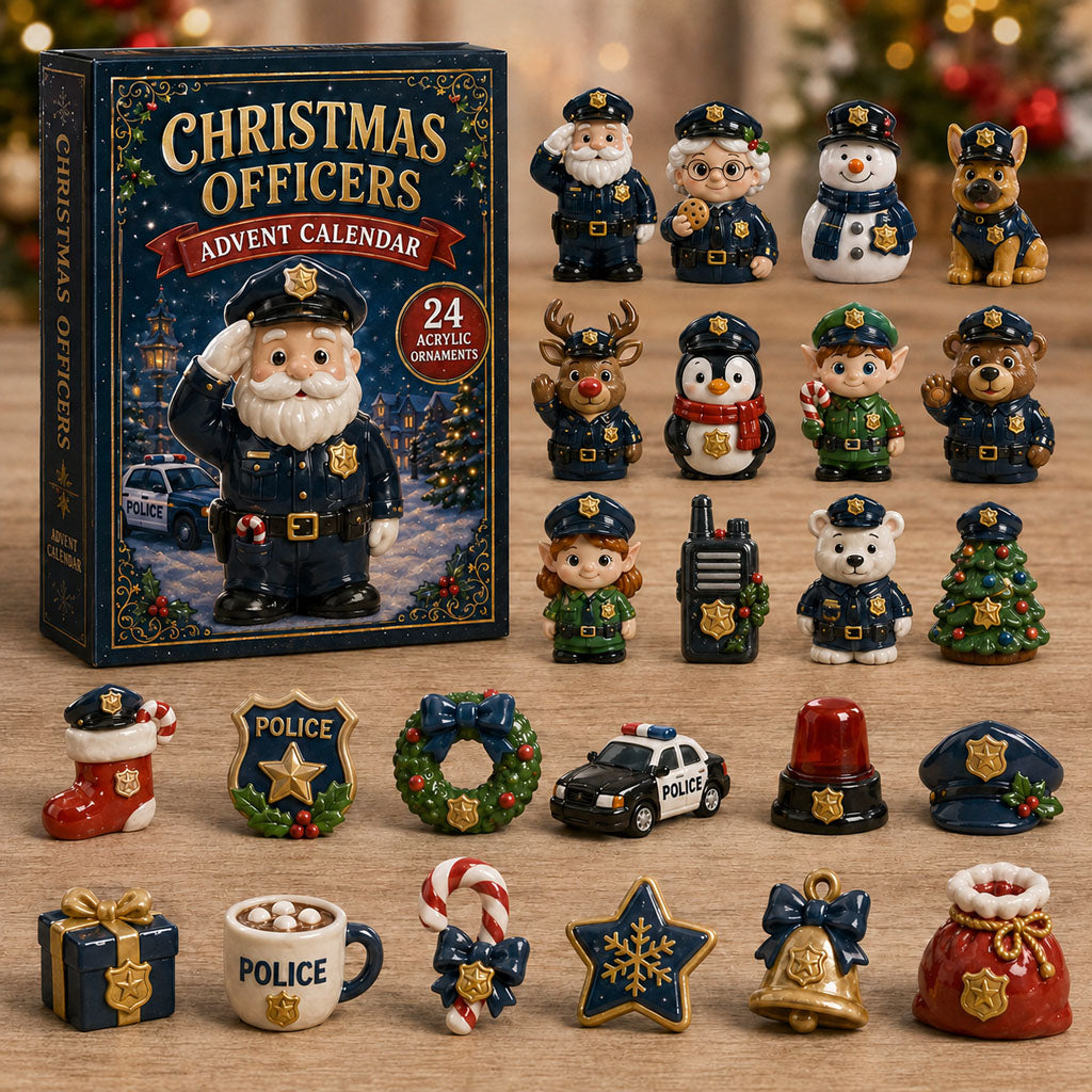 Christmas Police Officer Christmas Advent Calendar 2026 Best Xmas Gifts For Family