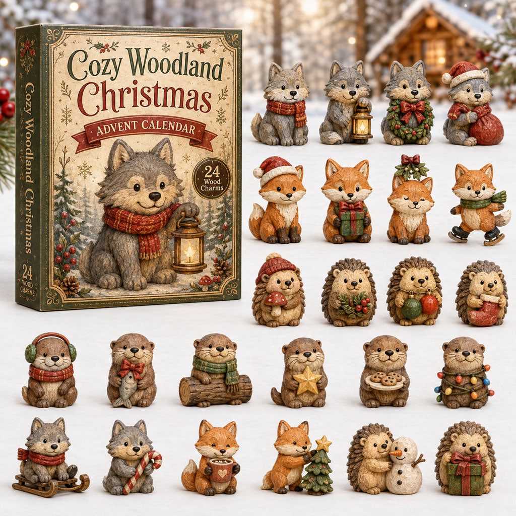 Cozy Woodland Christmas Advent Calendar Xmas House Decor Christmas Presents For Husband