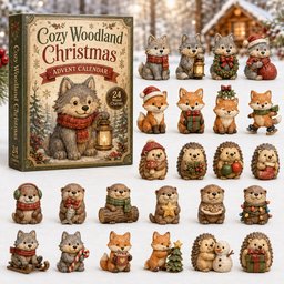 Cozy Woodland Christmas Advent Calendar Xmas House Decor Christmas Presents For Husband
