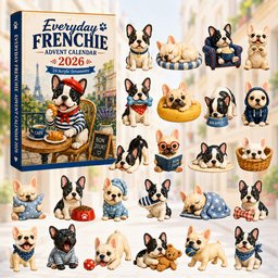 Everyday Frenchie Christmas Advent Calendar Christmas Gifts For Frenchie Lovers