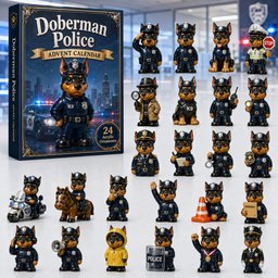 Doberman Police Christmas Advent Calendar 2026 Best Christmas Gifts For Dog Lovers