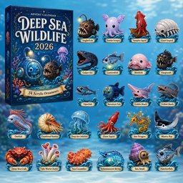 Deep Sea Wildlife Christmas Advent Calendar Christmas Countdown Gifts For Ocean Lovers