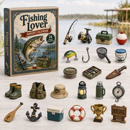 Fishing Lover Christmas Advent Calendar Christmas Countdown Present For Fishing Lover