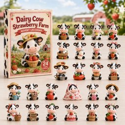 Dairy Cow Strawberry Farm Christmas Advent Calendar 2026 Best Christmas Gifts For Girlfriend