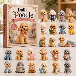 Daily Poodle Christmas Advent Calendar Xmas Countdown Christmas Gifts For Poodle Lovers
