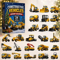 Constructive Vehicles Christmas Advent Calendar 2026 24 Day Festive Countdown Dad Xmas Gifts