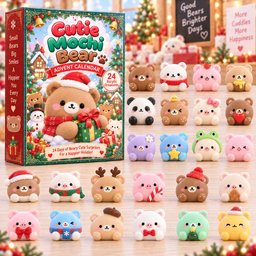 Cutie Mochi Bear Christmas Advent Calendar Christmas Countdown Gifts For Bear Lovers